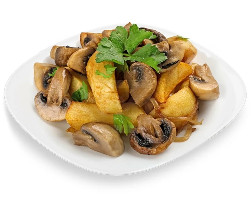 Картофель с грибами 