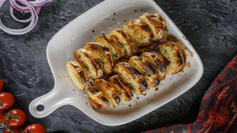 Картофель с салом