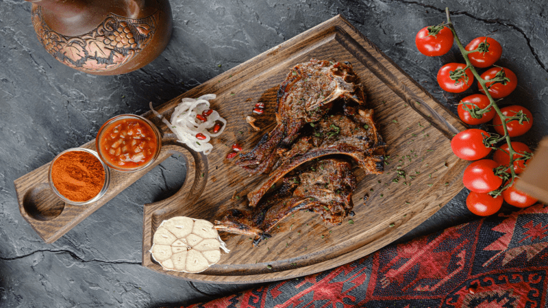 Бараньи антрекоты