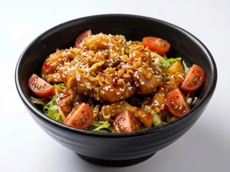 Салат с Хрустящей курочкой 