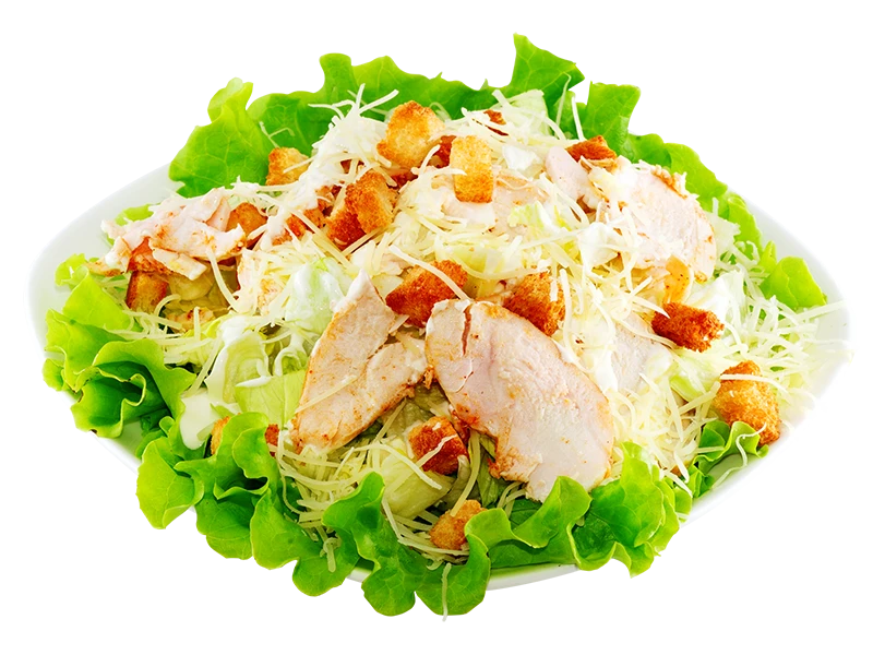 Салат Цезарь с курицей