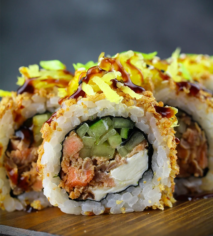 Ролл с жаренным лососем (СЛ)