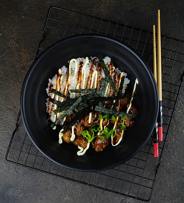 Рис с курицей терияки