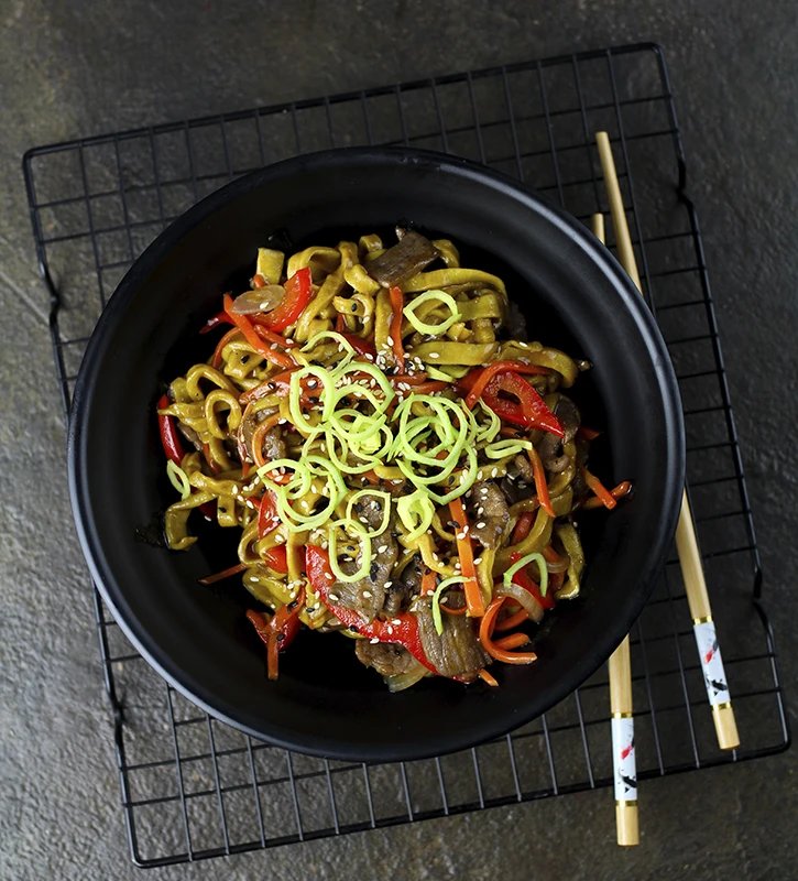 Удон с говядиной