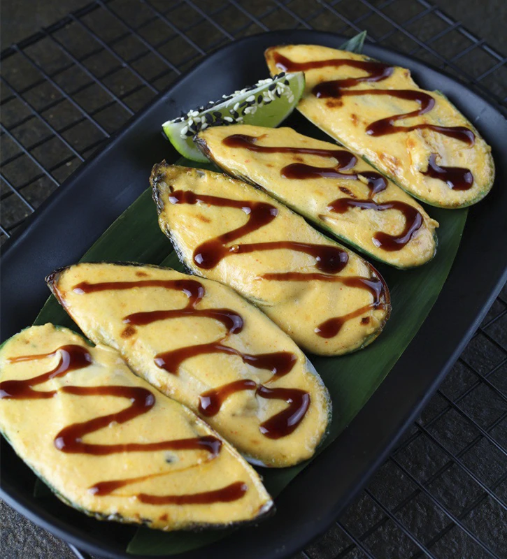 Запеченые мидии