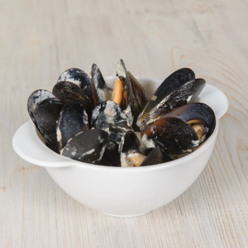 Мидии в сливочном дор блю