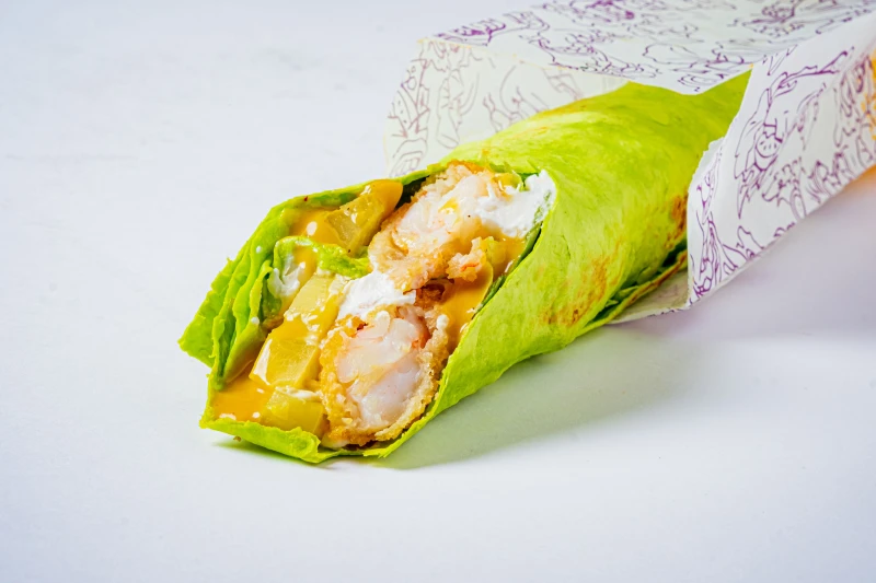 Фитнес кебаб с креветкой темпура