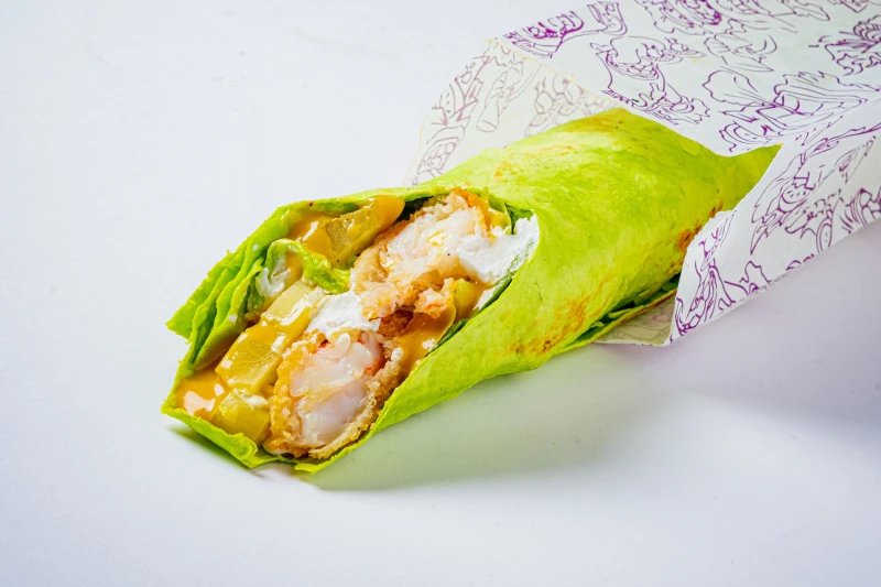 Фитнес кебаб с креветкой темпура