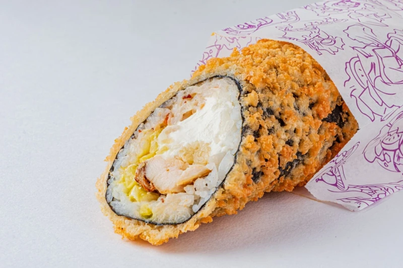 Фрай ролл с курицей и Гауда