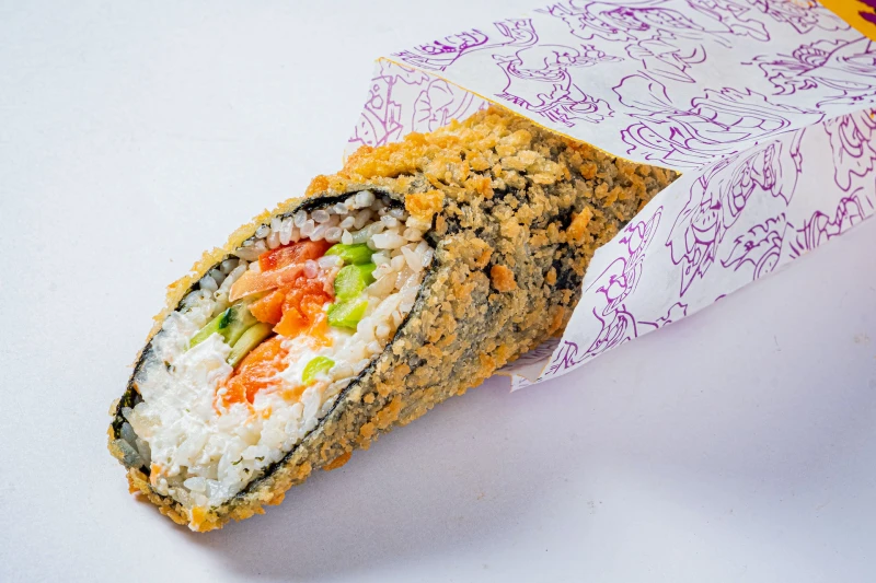 Фрай ролл с лососем