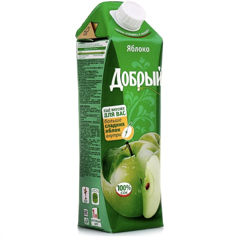 Сок Добрый Яблоко 1л
