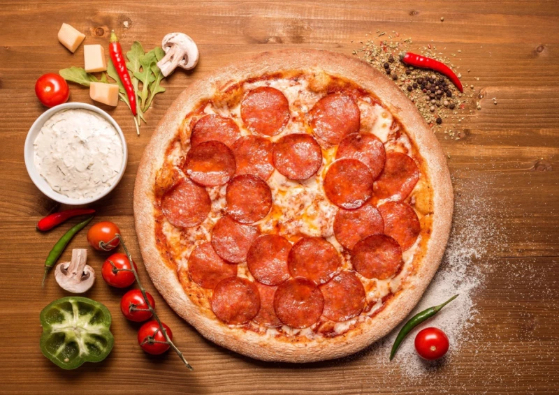 Пицца Дабл Пепперони 30см