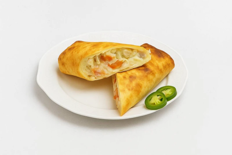 Бурито с курицей и халапеньо