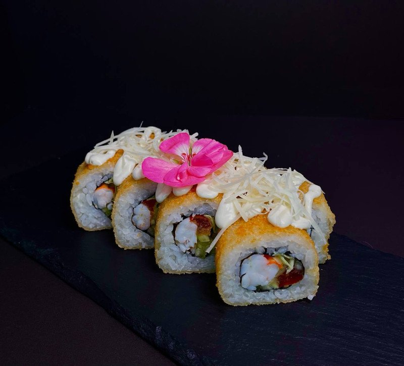 Цезарь ролл с креветкой