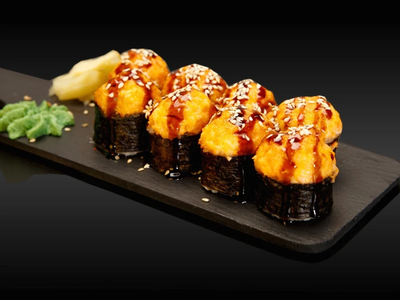 Запеченные роллы Сакура