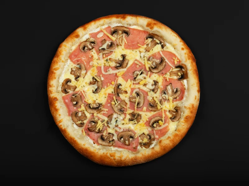 Пицца Грибосы с ветчиной