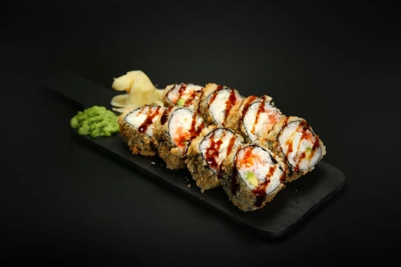 Жареный ролл Электра-угорь 