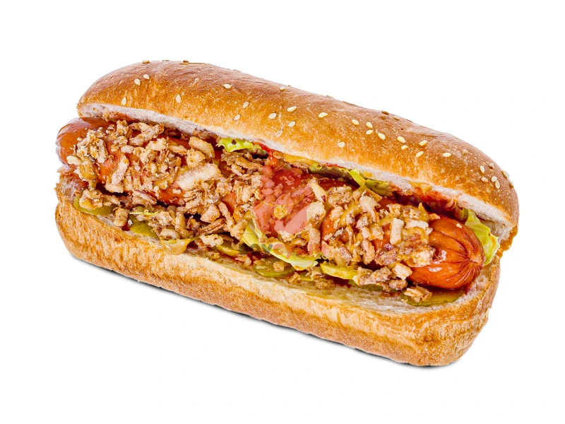 Датский хот-дог с курицей