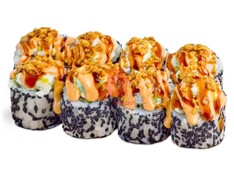 Темпура креветка с гребешком