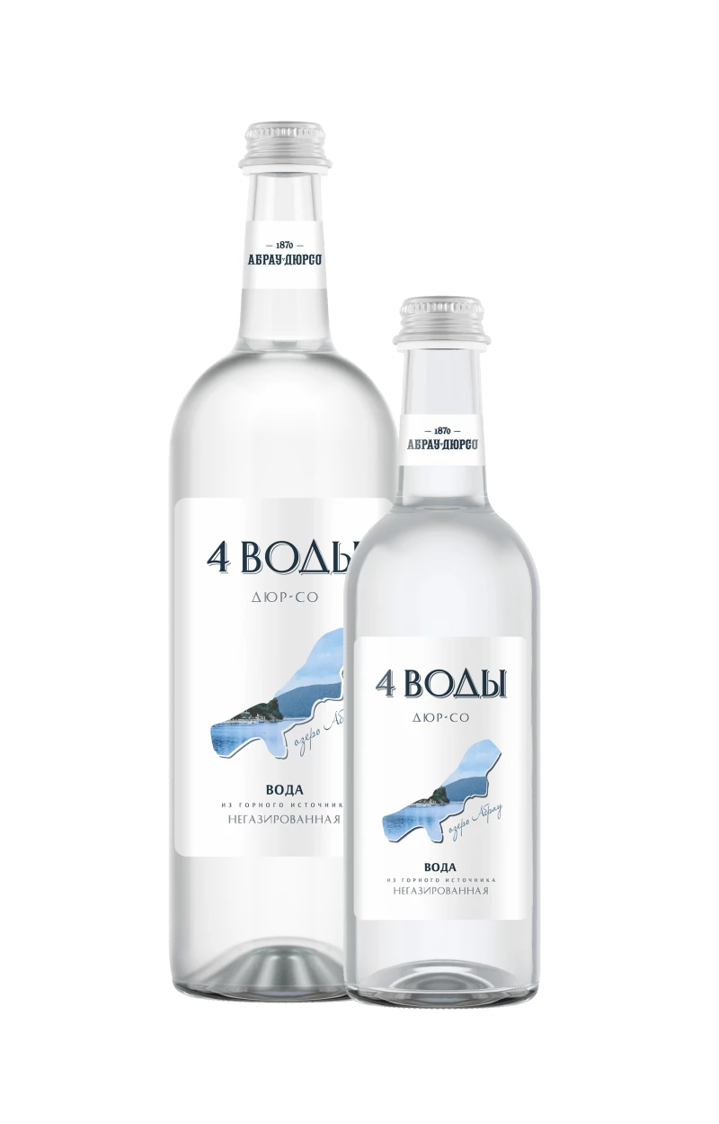 Негазированная вода 4 воды Дюр-со 375 мл