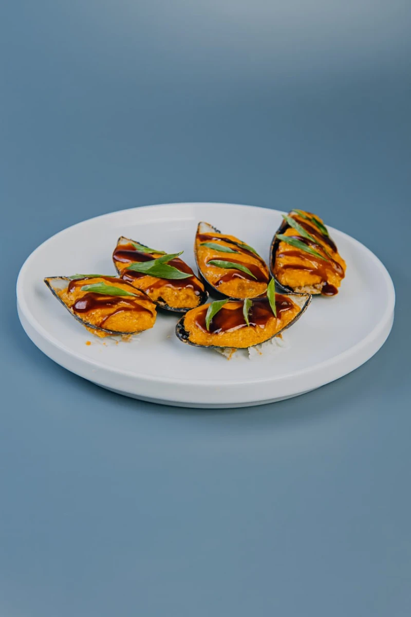 Мидии запеченные