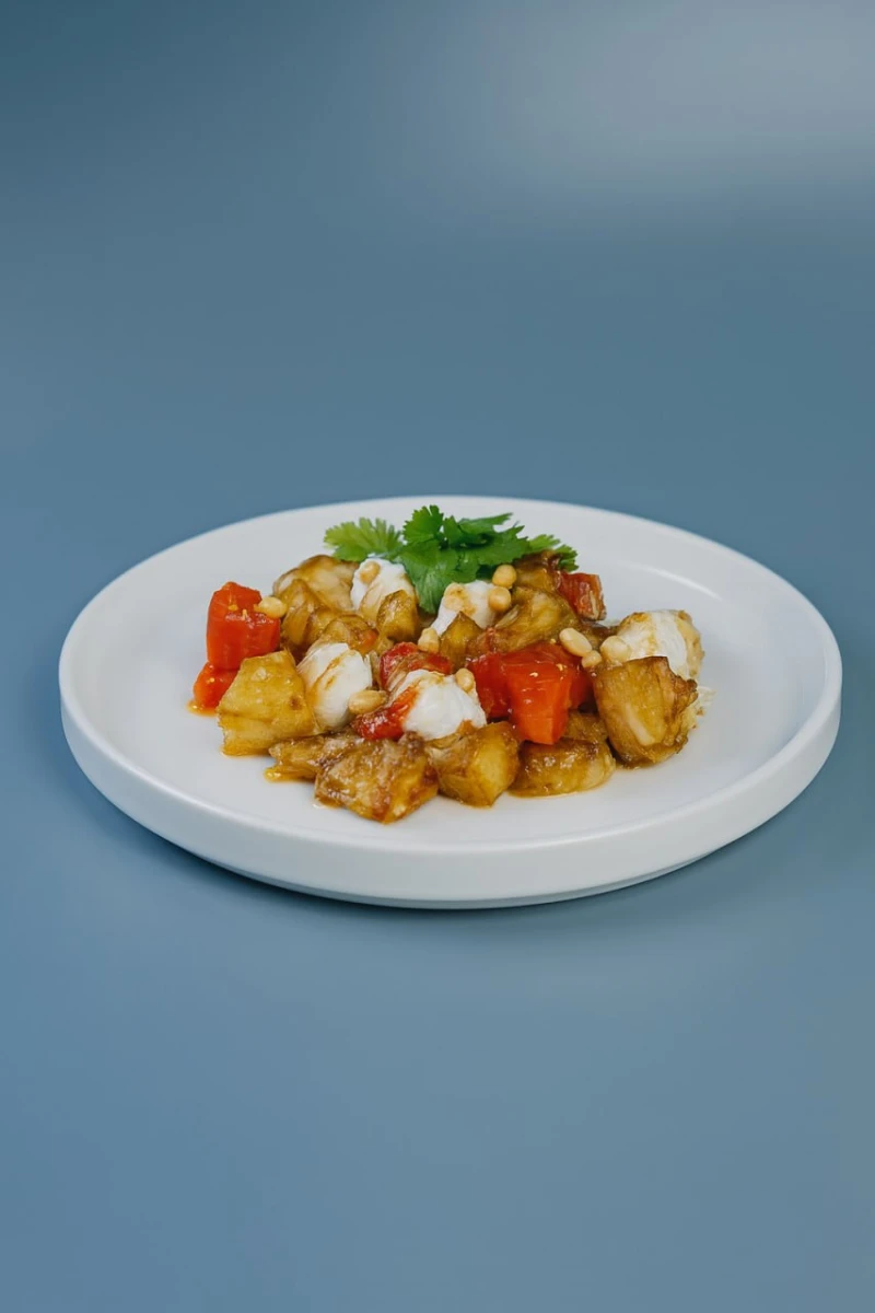 Салат с баклажаном