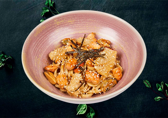 Лапша с морепродуктами