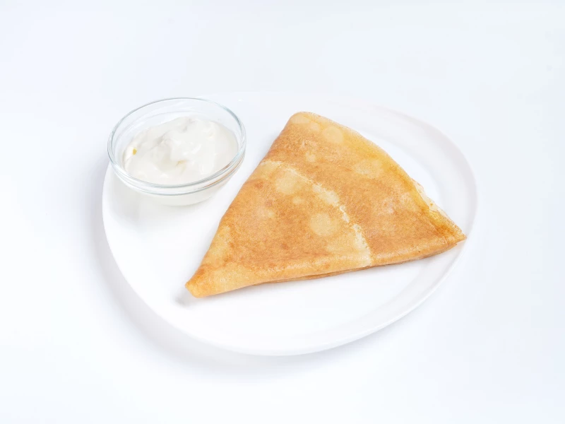 Блин со сметаной