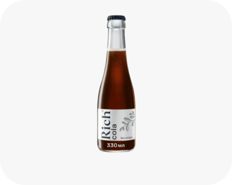 Напиток Rich Cola без САХАРА 330 мл,