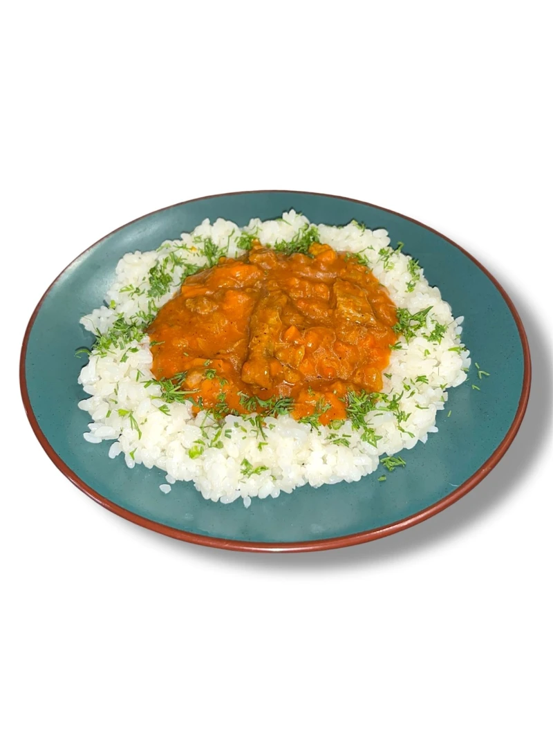 "Венгерский" гуляш с рисом