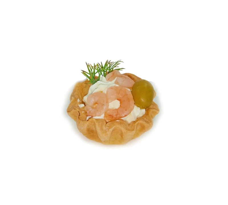 Мини тарталетка с креветкой
