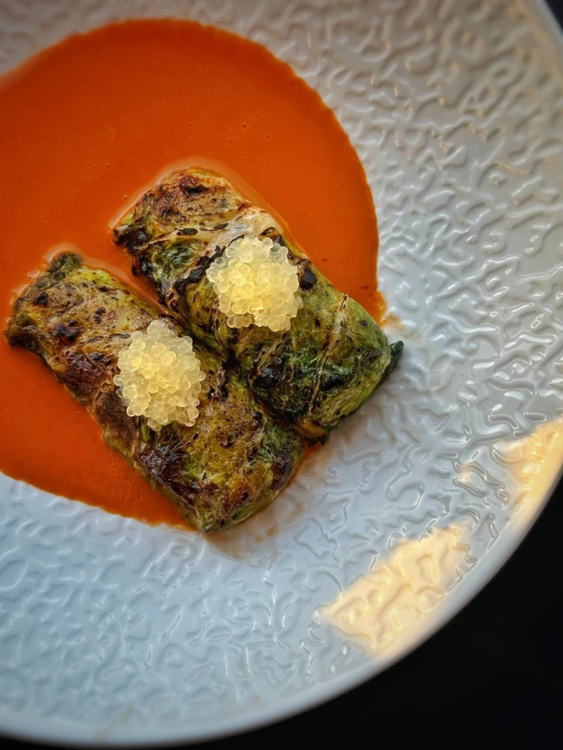 Голубцы из северных рыб с соусом из овощей 235 гр