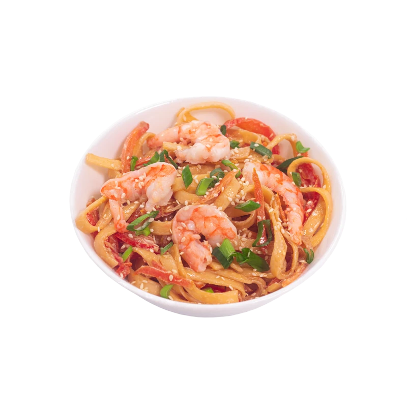 УДОН С МОРЕПРОДУКТАМИ В СЛИВОЧНОМ СОУСЕ