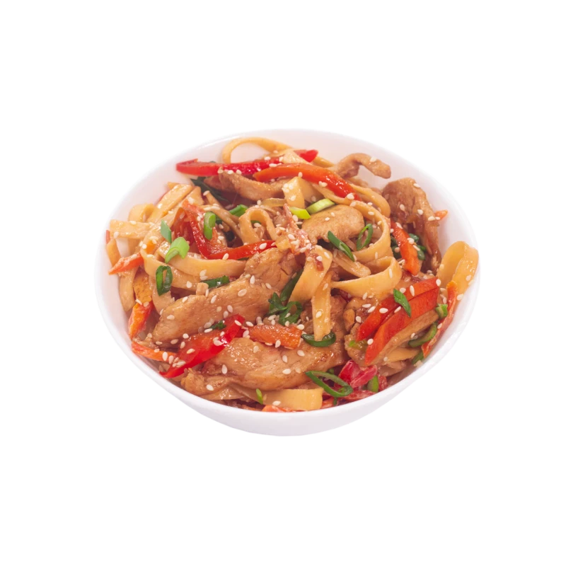 УДОН С КУРИЦЕЙ В СЛИВОЧНОМ СОУСЕ