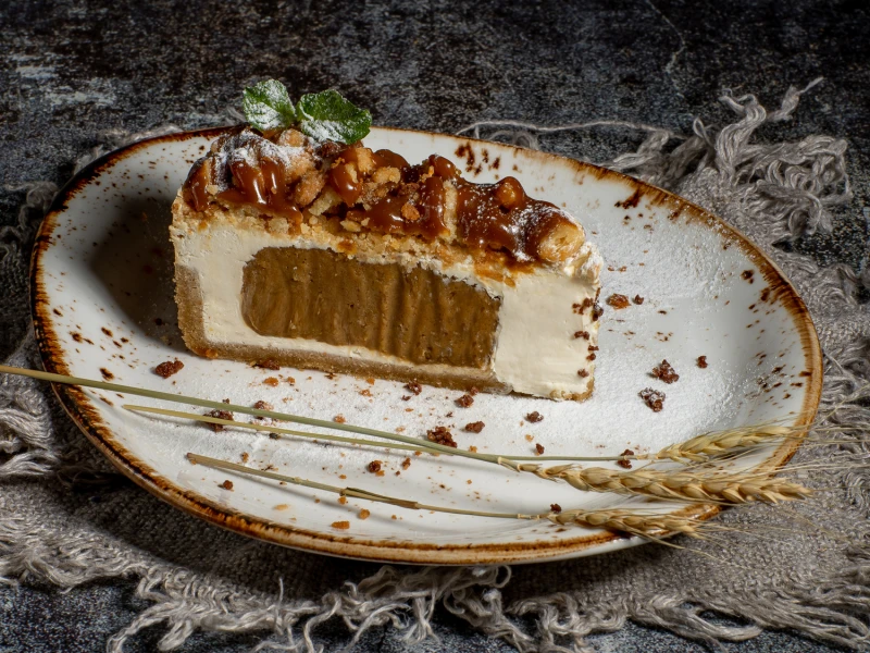 Чизкейк Яблочно-карамельный