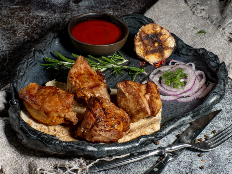 Шашлык из свинины,