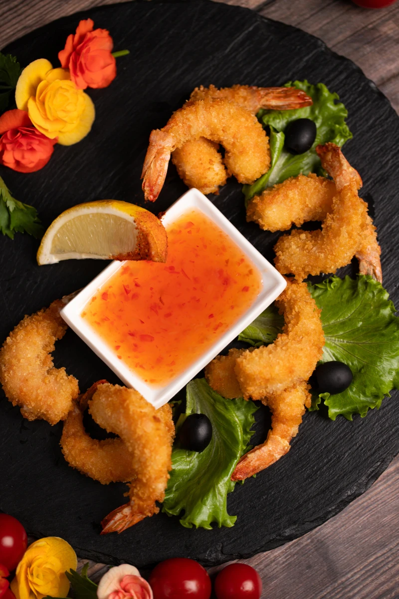 Тигровые креветки в панировке 