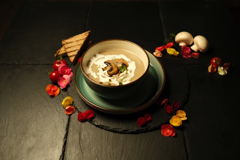 Крем-суп с белыми грибами