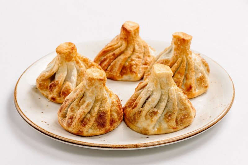 Хинкали жареные с бараниной