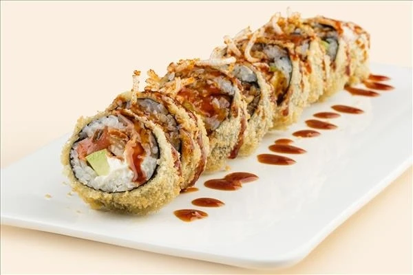 Темпура с угрем и лососем