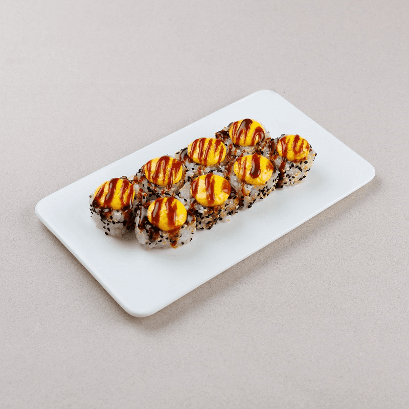 Запеченный ролл с курицей