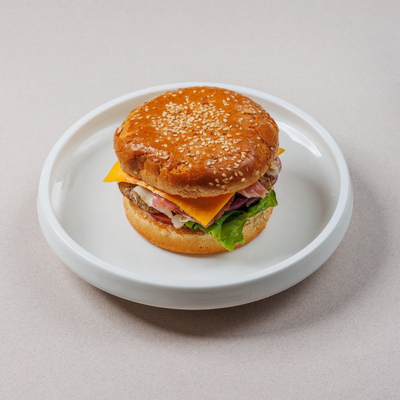 Мини Бургер свинина с беконом