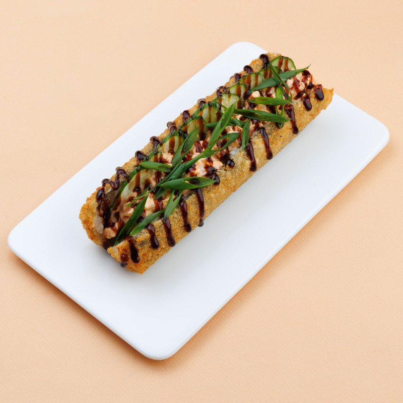 Хот ролл с семгой