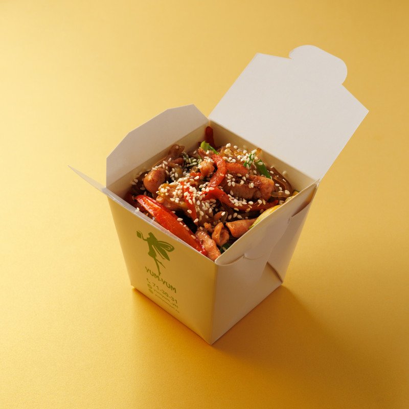 Харусаме терияки с курицей