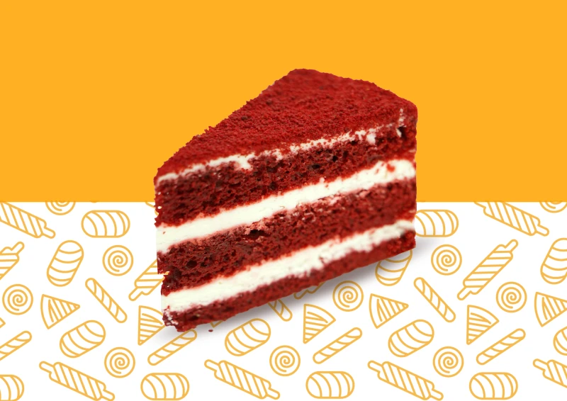 Торт красный бархат вишня