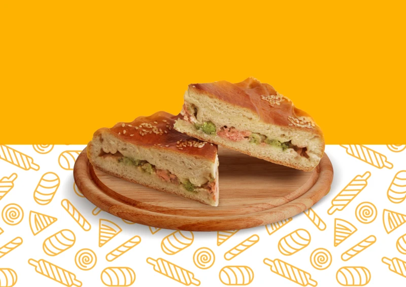 Пирог городской горбуша-брокколи 500г