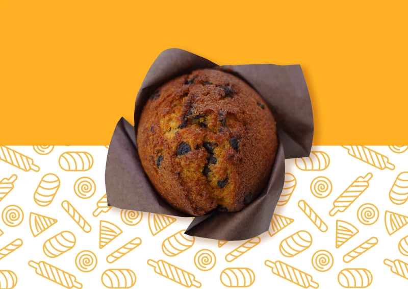 Маффин с шоколадными каплями 120г