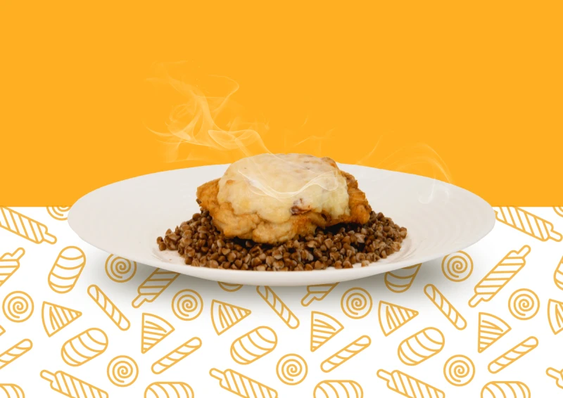 Куриная грудка с гречкой 320г