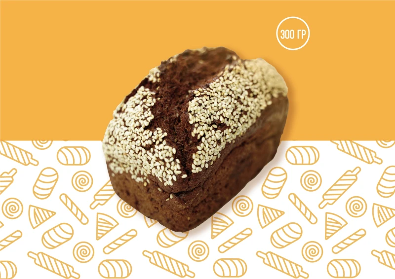 Хлеб бездрожжевой ржаной 300г