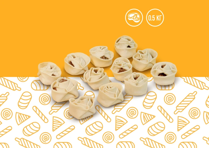 Манты говяжьи П/Ф 500г